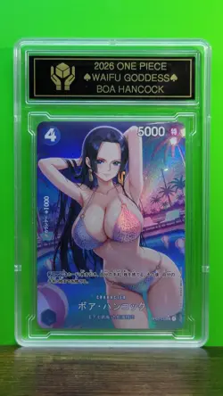 BOA HANCOCK Waifu Goddess Prismatic Refractor Card CUSTOM MADE Black Label - Image 4