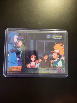 Pokemon Topps The Tempest A Bad Omen #15 Mewtwo Strikes Back Holo Foil - Image 3