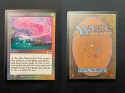 MTG Memory Jar FOIL Urza's Legacy M- Mint- Gradeable - Image 1