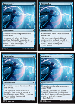 4 x Bannzauber / Dispel - BATTLE for ZENDIKAR - deutsch **Playset** Counter - Image 1