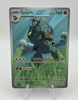 Golurk Full Art, Pokemon Near Mint, Black Bolt, Illustration Rare, 123/86 - Image 1