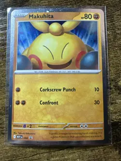 Makuhita 068 Black Star Promo Cosmos Holo Mega Evolution, Pokemon TCG, NM - Image 1