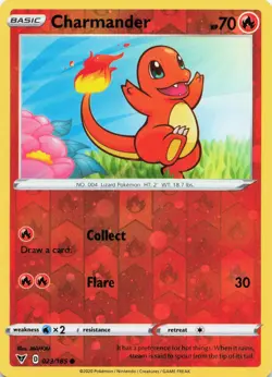 Charmander 023/185 Vivid Voltage Cosmos Reverse Holo Promo Pokemon Near Mint - Image 1