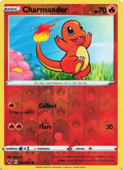 Charmander 023/185 Vivid Voltage Cosmos Reverse Holo Promo Pokemon Near Mint - Image 1
