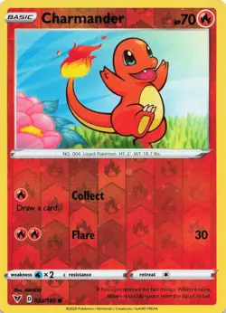 Charmander 023/185 Vivid Voltage Cosmos Reverse Holo Promo Pokemon Near Mint - Image 1
