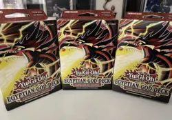 Yugioh TCG Egyptian God Structure Deck: Slifer The Sky Dragon New & Sealed X3 - Image 1