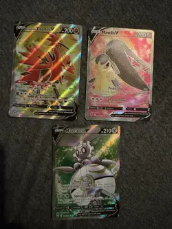 Pokemon V Card Lot - Galarian Zapdos V, Mawile V, Magearna V, Holo - Image 1