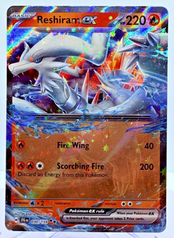Pokemon TCG Reshiram EX 30/159 Holo Double Rare Card S&V Journey Together 2 - Image 1