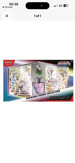 Pokemon Prismatic Evolutions Premium Figure CollectionSealed - Dint in the back - Image 1
