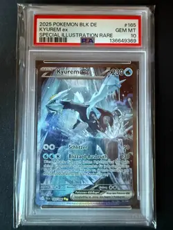 KYUREM EX SPECI4L ILLUSTRATION RARE POKEMON BLK DE-BLACK BOLT 2025 165 PSA 10 - Image 1