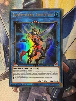 YuGiOh! Black Luster Soldier - Soldier Of Chaos Ultra Rare MAMA-EN073 - Image 1