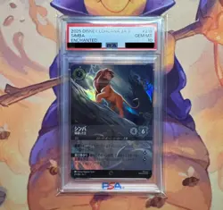 PSA10 Disney Lorcana Card Simba Enchanted 215/204 Japanese - Image 1