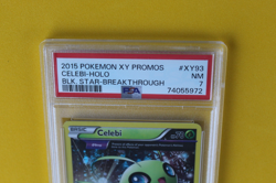 2015 POKEMON XY PROMOS BLACK STAR BREAKTHOUGH CELEBI HOLO #XY 93 PSA 7 - Image 2
