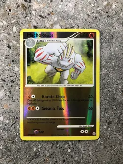 Pokemon TCG Cards Machoke 53/130 Diamond & Pearl Reverse Holo LP - Image 1