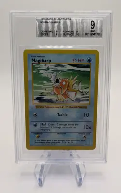 BGS 9 Mint Magikarp 35/102 Shadowless 1999 Pokemon Base Set - Image 1