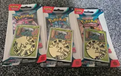 SEALED Pokemon TCG pineco scarlet & violet paradox rift booster pack cards X3 - Image 1