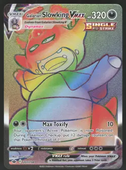Galarian Slowking VMAX 207/198 Secret Rare Pokemon TCG Chilling Reign NM - Image 1