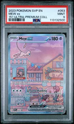 2023 POKEMON SVP EN-SV BLACK STAR PROMO #053 MEW EX PSA 9 - Image 1