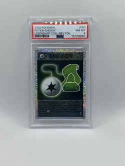 PSA 8 Pokemon TCG 2002 Legendary Collection #101/110 Potion Energy Reverse Holo - Image 1