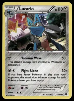 Lucario - 63/124 (Cosmos Holo) 063/124 Pokemon TCG - Image 1