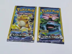 (2) Pokemon XY Evolutions Dollar Tree Pack Lot 3 cards Each Raichu Venusaur Art - Image 1