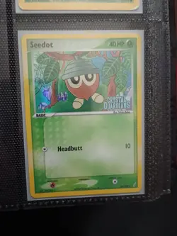 Pokemon TCG Seedot Reverse Holo Stamped Card 60/100 Crystal Guardians - Image 1