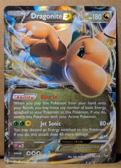 Pokemon Dragonite EX 74/111 - Ultra Rare Holo - XY Furious Fists 2014 NM-MINT. - Image 1