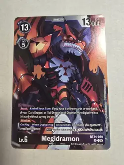 Megidramon BT24-080 Time Stranger Digimon Card Game - Image 1