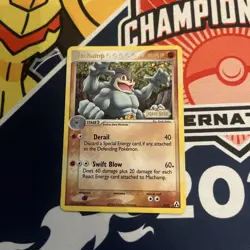 Machamp 9/92 EX Legend Maker Pokemon Card Reverse Holo Foil Rare - Image 1