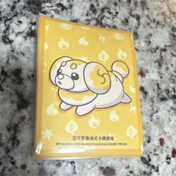 New! Pokemon TCG Fidough Card Sleeves Yellow Official Nintendo (64 sleeves) - Image 1