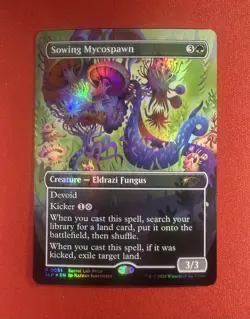 Magic The Gathering Sowing Mycospawn Borderless Foil Rare P51 Secret Lair Prize - Image 1