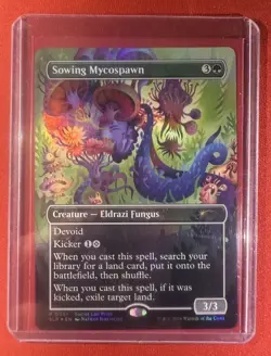 Magic The Gathering Sowing Mycospawn Borderless Foil Rare P51 Secret Lair Prize - Image 3