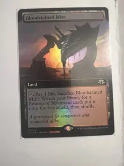 Bloodstained Mire (Extended Art) Modern Horizons 3 Foil - Image 1