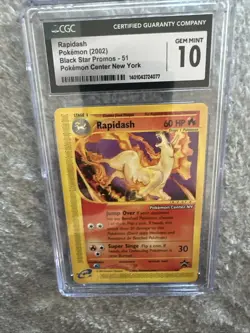 Rapidash 51 Black Star Promo Pokemon Center New York CGC 10 Gem Mint 2002 - Image 4