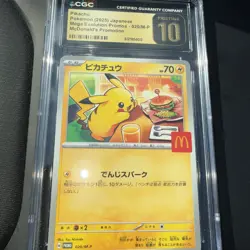 Pikachu 020/M-P CGC 10 Pristine 2025 Mcdonald's Promo Pokemon Japanese - Image 4