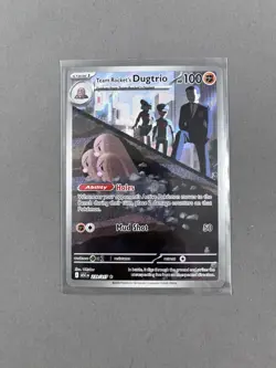 Pokemon TCG Team Rocket's Dugtrio 239/217 Illustration Rare Ascended Heroes NM - Image 1