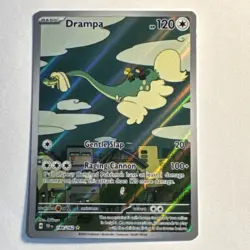 Pokemon TCG Drampa Illustration Rare 184/162 SV05 Temporal Forces Holo 120 HP - Image 1