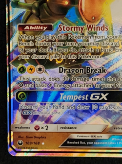 2018 Pokemon Celestial Storm Rayquaza GX #109/168 EX-NM - Image 5