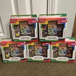Pokemon TCG First Partner Illustration Collection Series 1!! Five Box Lot KantoU - Image 1