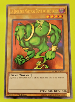 Yu-Gi-Oh La Jinn the Mystical Genie of the Lamp Ultra Rare 1st Ed LCKC-EN002 Lp - Image 1
