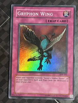Yugioh Gryphon Wing SDP-050 Super Rare LP - Image 1