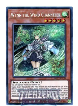 Yugioh MP21-EN158 Wynn the Wind Channeler Secret Rare 1st Edition - Image 1