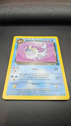 German DARK VAPOREON Dunkles Aquana Pokemon Card Team Rocket 45/82 NM Unlimited - Image 4