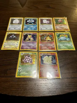 Portuguese Base Set Pokemon Card Lot Heavy - Mod Play - Image 1