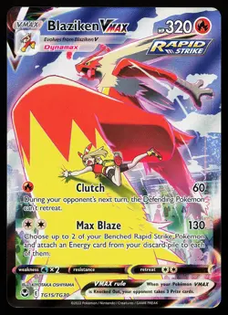 Blaziken VMAX TG15/TG30 Ultra Rare Silver Tempest Pokemon Card - Image 1