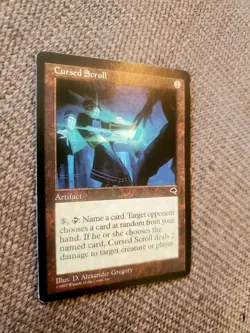 MtG - Cursed Scroll - Tempest - Artifact - Rare - MP - Image 3