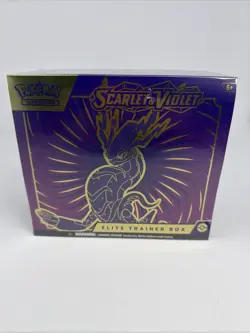 Pokemon Scarlet & Violet Base Miraidon Purple Elite Trainer Box Read Description - Image 1