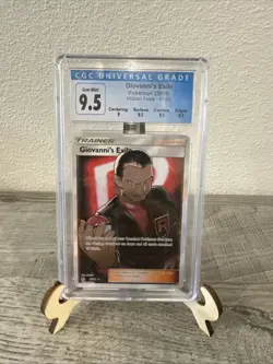 Pokemon TCG Giovanni's Exile Trainer Full Art Ultra Rare Card 67/68 Hidden Fates - Image 1