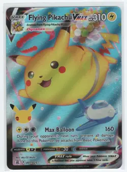 Flying Pikachu VMAX 007/025 Ultra Rare - Celebrations - Pokemon TCG Card - Image 1