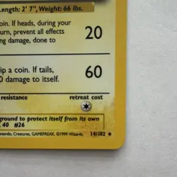 Pokemon Raichu Holo Rare 14/102 Base Set 1999 - Image 5